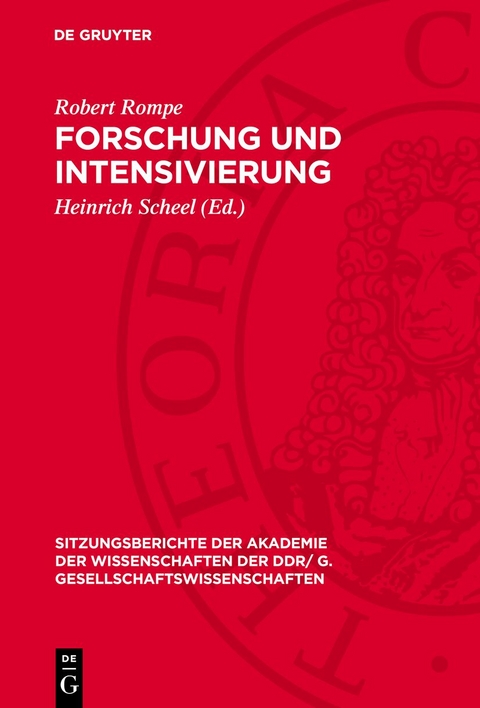 Forschung und Intensivierung - Robert Rompe