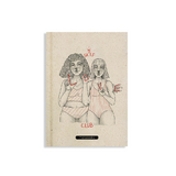 matabooks &ndash; Nachhaltiges A5 Notizbuch/Skizzenbuch/Tagebuch/Bullet Journal/Schreibheft aus Graspapier &ndash; Jana Farbe: Velvet Red