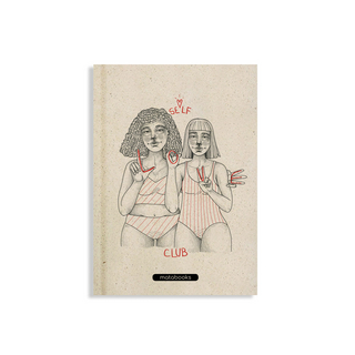 matabooks – Nachhaltiges A5 Notizbuch/Skizzenbuch/Tagebuch/Bullet Journal/Schreibheft aus Graspapier – Jana Farbe: Velvet Red