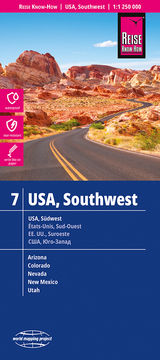 Reise Know-How Landkarte USA 07, Südwest / USA, Southwest (1:1.250.000) - 