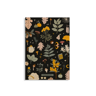 matabooks – Nachhaltiges A5 Notizbuch/Skizzenbuch/Tagebuch/Bullet Journal/Schreibheft aus Graspapier – Jana Farbe: Mystic Black