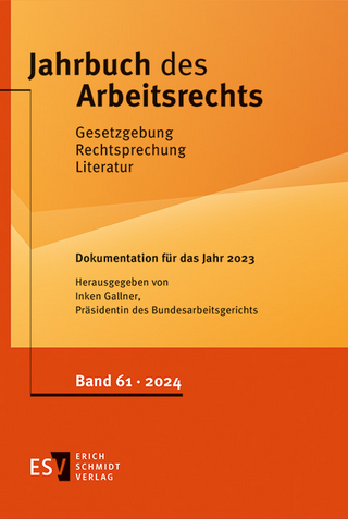 Jahrbuch des Arbeitsrechts. Gesetzgebung - Rechtsprechung - Literatur.... / Jahrbuch des Arbeitsrechts