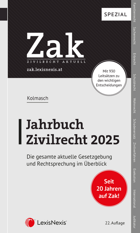 Zak Jahrbuch Zivilrecht 2025 - Wolfgang Kolmasch