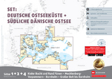 Sportbootkarten Satz 1, 2 und 4 Set: Deutsche Ostseeküste und Südliche Dänische Ostsee (Ausgabe 2025) - 