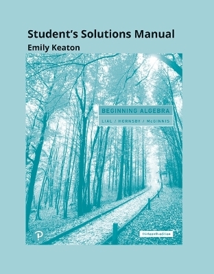 Student Solutions Manual for Beginning Algebra