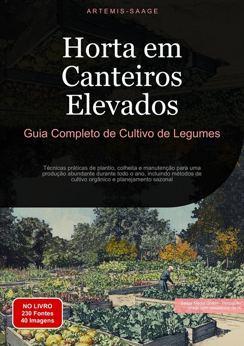 Horta em Canteiros Elevados: Guia Completo de Cultivo de Legumes - Artemis Saage - Portugu&ecirc;s