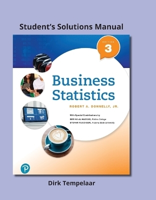 Student Solutions Manual for Business Statistics - Robert Donnelly