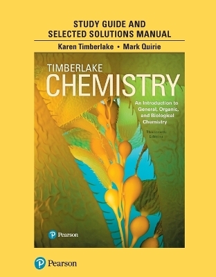 Student Study Guide and Selected Solutions Manual for Chemistry - Karen Timberlake