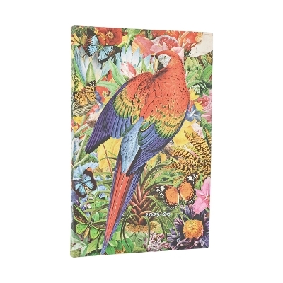 2026 Tropical Garden (Nature Montages) Maxi 18-month Vertical Softcover Flexi Dayplanner 2025-2026 (Elastic Band Closure) -  Paperblanks