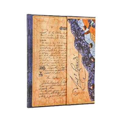 2026 Gaudi, The Manuscript of Reus (Embellished Manuscripts Collection) Ultra 18-month Vertical Hardcover Flexi Dayplanner 2025-2026 (Wrap Closure) -  Paperblanks