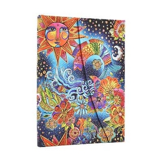 2026 Celestial Magic (Whimsical Creations) Midi 18-month Horizontal Hardcover Flexi Dayplanner 2025-2026 (Wrap Closure)