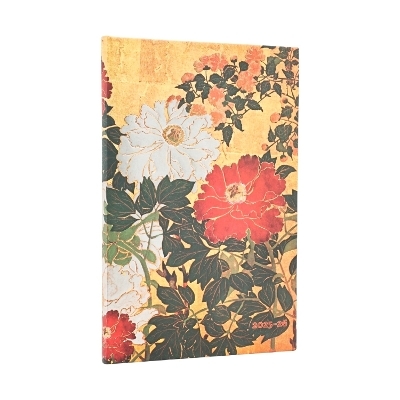 2026 Natsu (Rinpa Florals) Maxi 18-month Vertical Hardcover Flexi Dayplanner 2025-2026 (Elastic Band Closure) -  Paperblanks