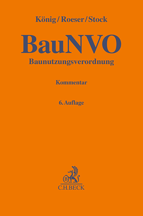 Baunutzungsverordnung: BauNVO - 