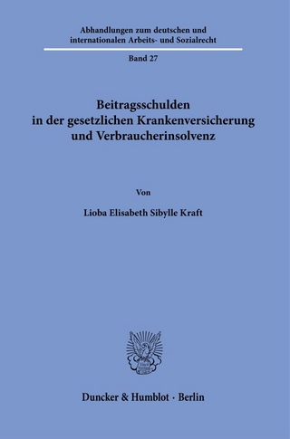 Beitragsschulden in der gesetzlichen Krankenversicherung und Verbraucherinsolvenz