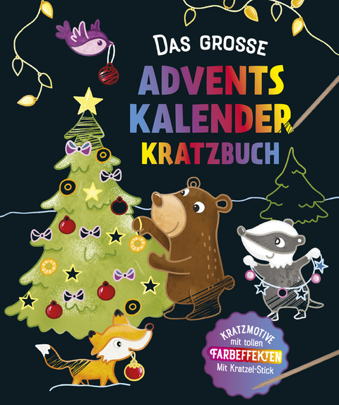 Das große Adventskalender Kritzel-Kratzel Buch
