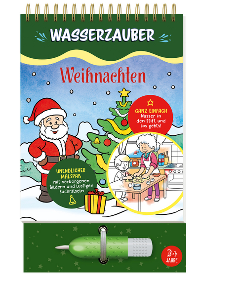 Weihnachten Wasserzauber Malbuch