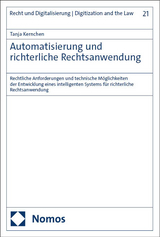 Automatisierung und richterliche Rechtsanwendung - Tanja Kernchen