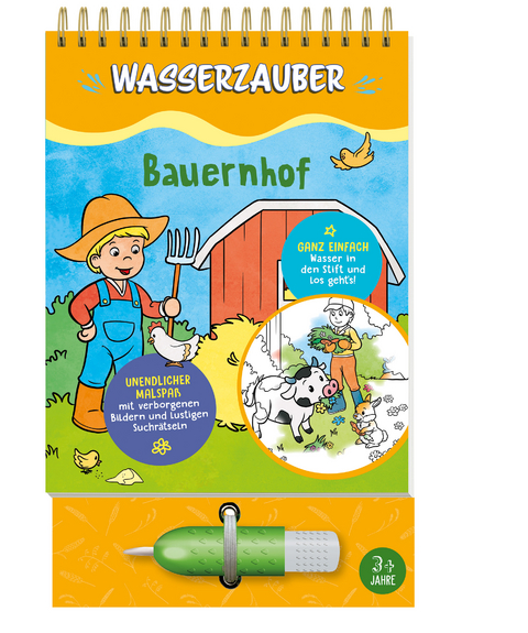 Bauernhof Wasserzauber Malbuch