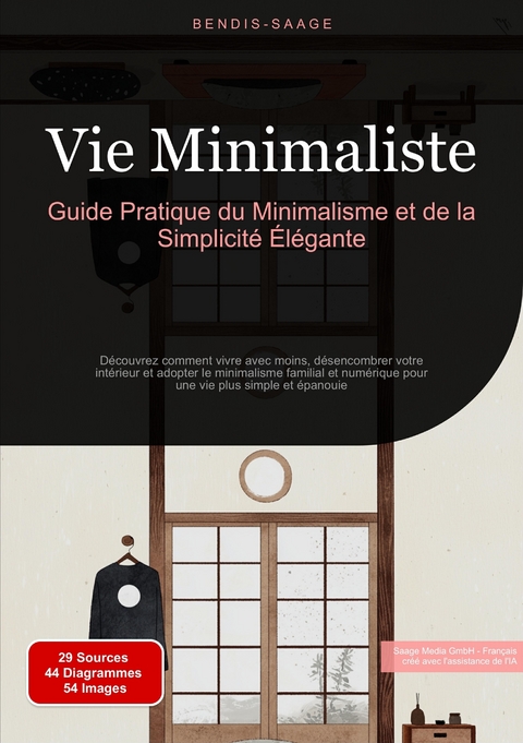 Vie Minimaliste: Guide Pratique du Minimalisme et de la Simplicité Élégante - Bendis A. I. Saage - Français