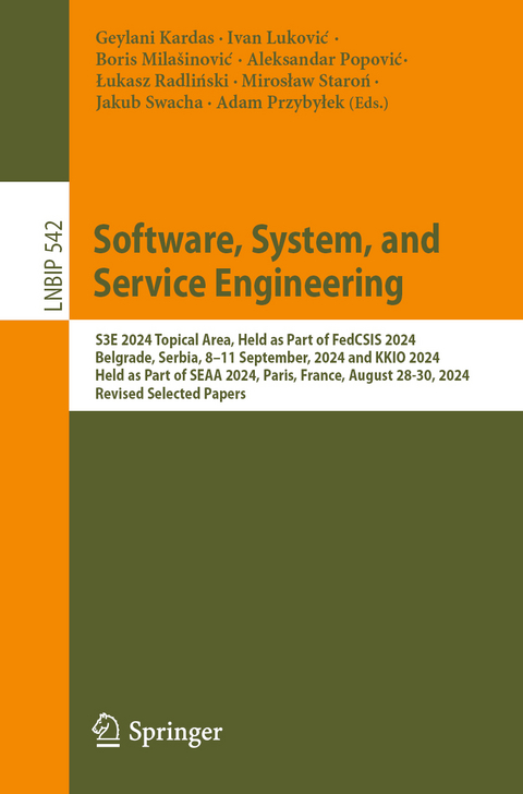 Software, System, and Service Engineering - 