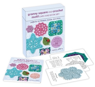 Granny Square and Crochet Motif Card and Book Set: 50 cards and a 64-page book