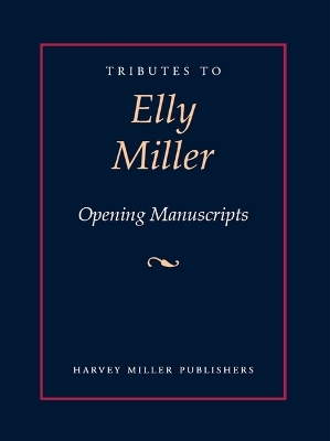 Tributes to Elly Miller - 