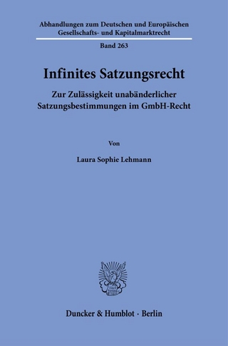 Infinites Satzungsrecht