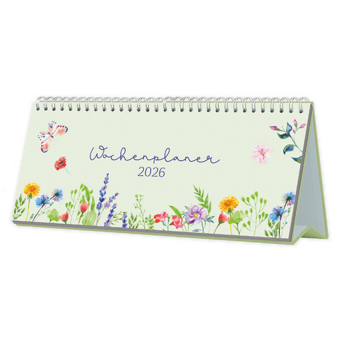 Wiesenblumen Wochenplaner 2026