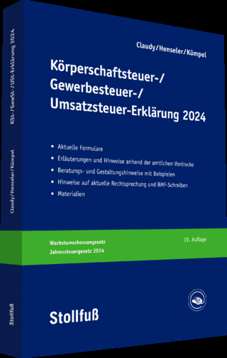Körperschaftsteuer-, Gewerbesteuer-, Umsatzsteuer-Erklärung 2024