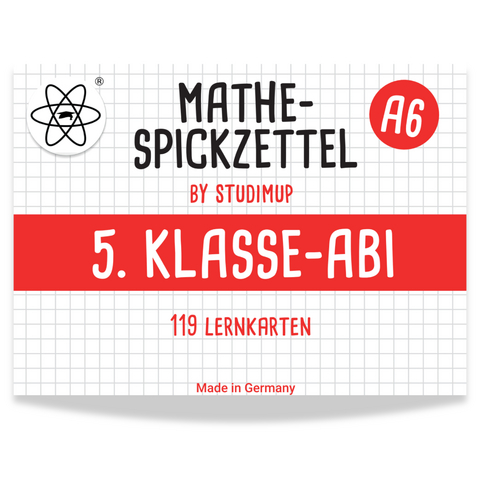 Mathe Spickzettel A6 Pro: Lernkarten f&uuml;r das Gymnasium - Maximilian Josch