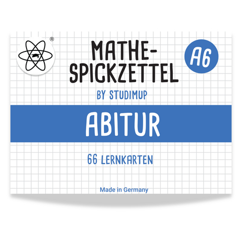 Mathe Spickzettel A6 Pro: Lernkarten f&uuml;r das Abitur - Maximilian Josch