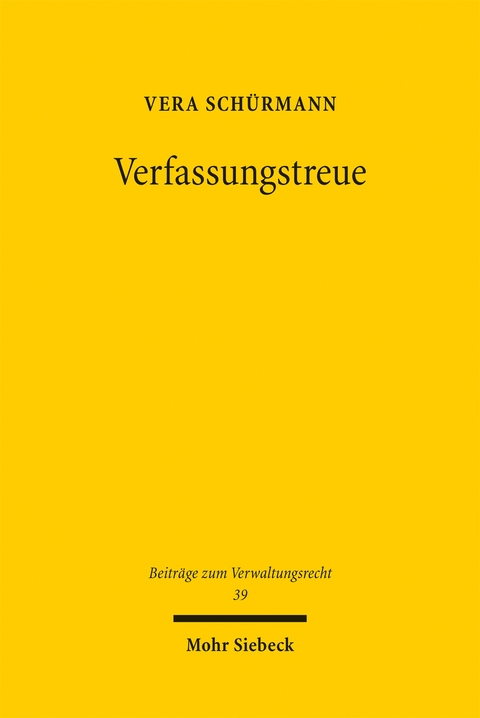 Verfassungstreue - Vera Sch&uuml;rmann