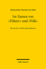 Im Namen von "F&uuml;hrer" und "Volk" - Herlinde Pauer-Studer