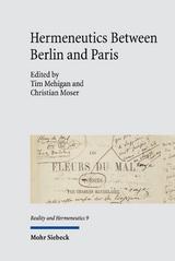 Hermeneutics Between Berlin and Paris - 