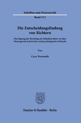 Die Entscheidungsfindung von Richtern - Cara Warmuth
