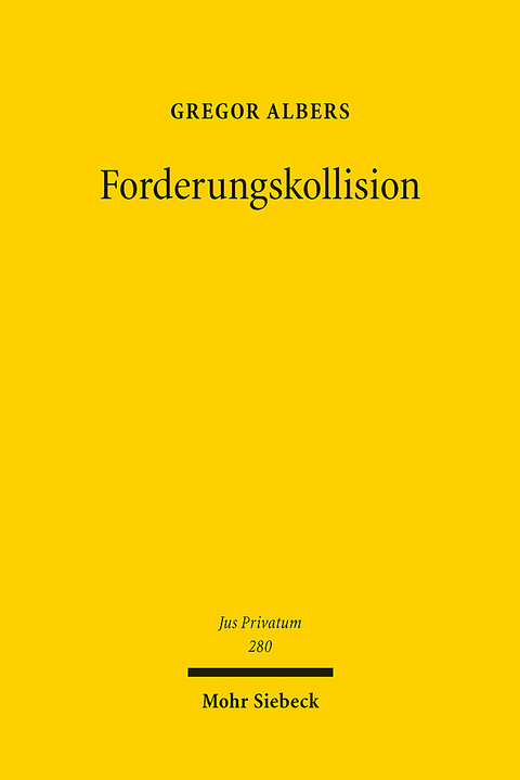 Forderungskollision - Gregor Albers