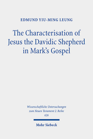 The Characterisation of Jesus the Davidic Shepherd in Mark's Gospel