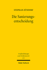 Die Sanierungsentscheidung - Stephan Z&uuml;ndorf