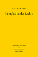Komplexität des Rechts - Janis Beckedorf