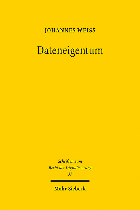 Dateneigentum - Johannes Weiß