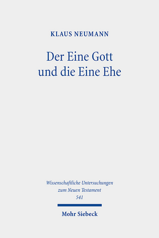 Der Eine Gott und die Eine Ehe