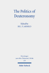 The Politics of Deuteronomy - 