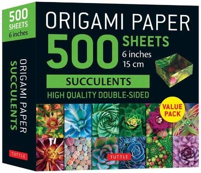 Origami Paper 500 sheets Succulents 6" (15 cm) - 
