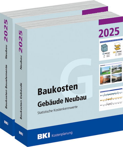 BKI Baukosten Gebäude + Bauelemente Neubau 2025 - Kombi Teil 1-2 - 