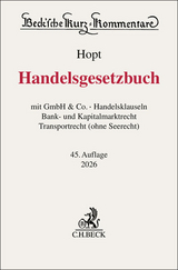 Handelsgesetzbuch - Hopt, Klaus J.; Binder, Jens-Hinrich; Kumpan, Christoph