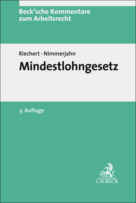 Mindestlohngesetz. MiLoG - Christian Riechert, Lutz Nimmerjahn