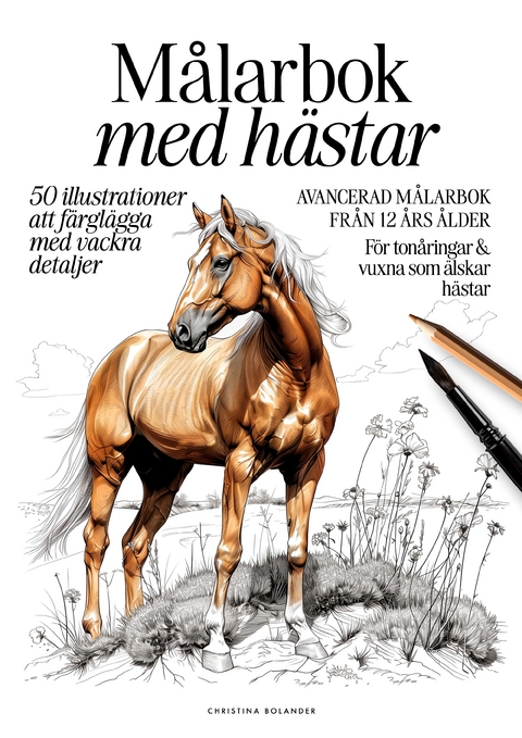 M&aring;larbok med h&auml;star - Christina Bolander