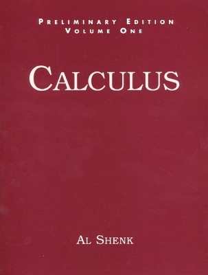 Calculus, Introductory Edition, Volume 1