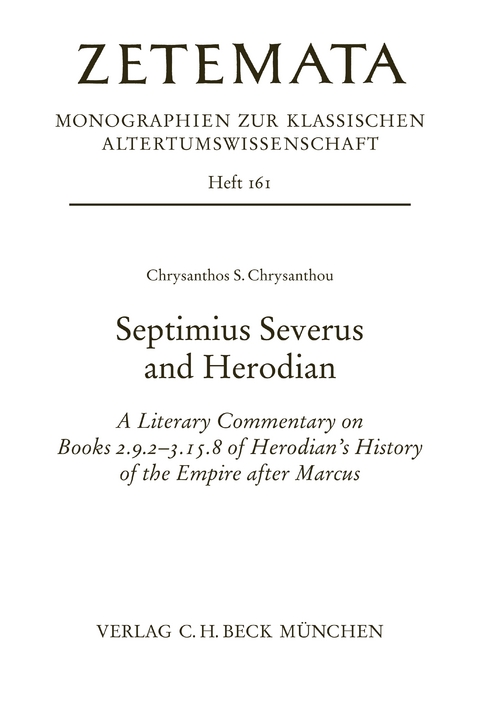 Zetemata / Septimius Severus and Herodian - Chrysanthos S. Chrysanthou