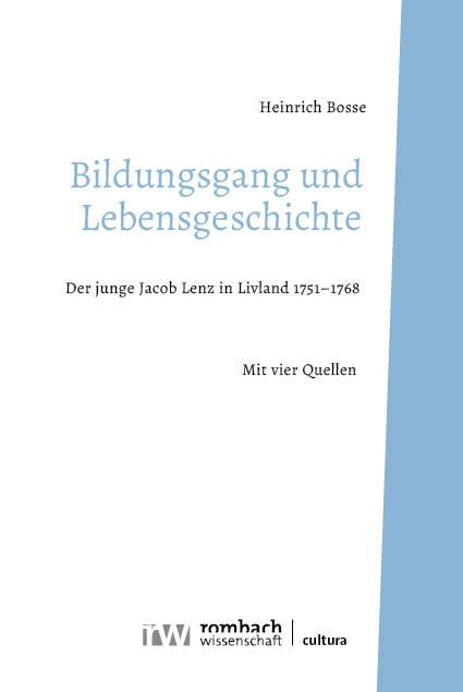 Bildungsgang und Lebensgeschichte - Heinrich Bosse